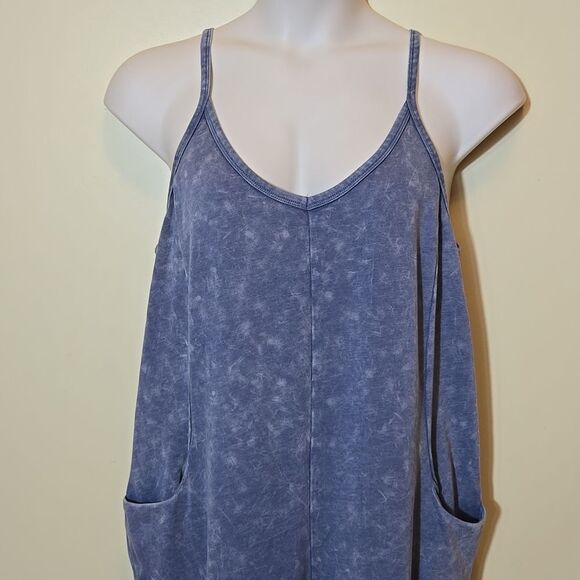 Sincerely Jules Gray Knit Jumpsuit Harem Drop Crotch Baggy Relaxed Sz Large NWT - Picture 3 of 14